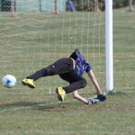Jake Parkin's penalty eludes the Ripon goalkeeper