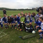 U10s aftter winning their second League Cup of the season